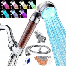 7 color  LED Handheld Shower Head  with Hose and Shower Nozzle